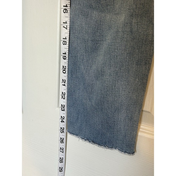 Kensie Jeans Light Wash Floral Embroidered Raw Hem Women's Jeans Size 8 29 - Picture 15 of 16